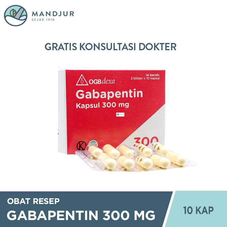 Gabapentin 300 mg 10 Kapsul