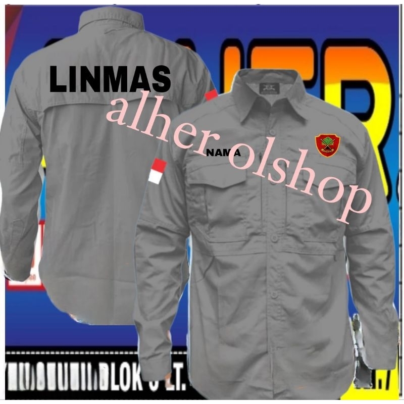 kemeja tactical linmas baju tactical linmas seragam tactical linmas kemeja LINMAS baju LINMAS seraga