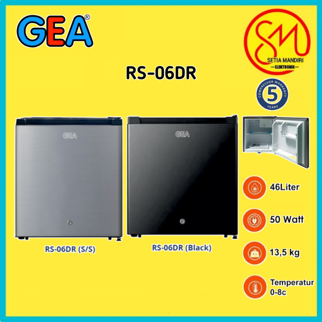 GEA Mini Bar RS-06DR Kulkas Portable - GARANSI RESMI