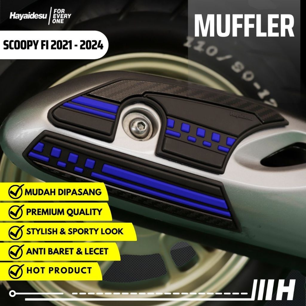 Hayaidesu New Scoopy 2021 - 2024 Body Protector Muffler Knalpot Cover