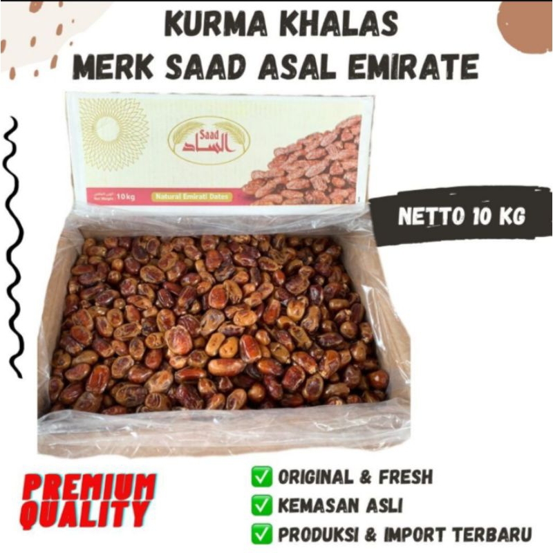 

Kurma Khalas Sa'ad Premium Quality 500 gr | 1 Kg