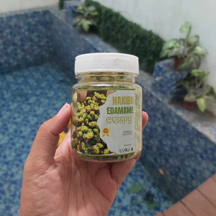 

Cemilan Sehat Murah Kacang kacangan Nakibu Edamame Crispy