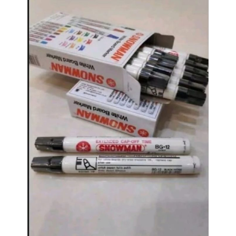 

SPIDOL SNOWMAN BOARDMARKER BG-12 PER BOX ISI 12pc