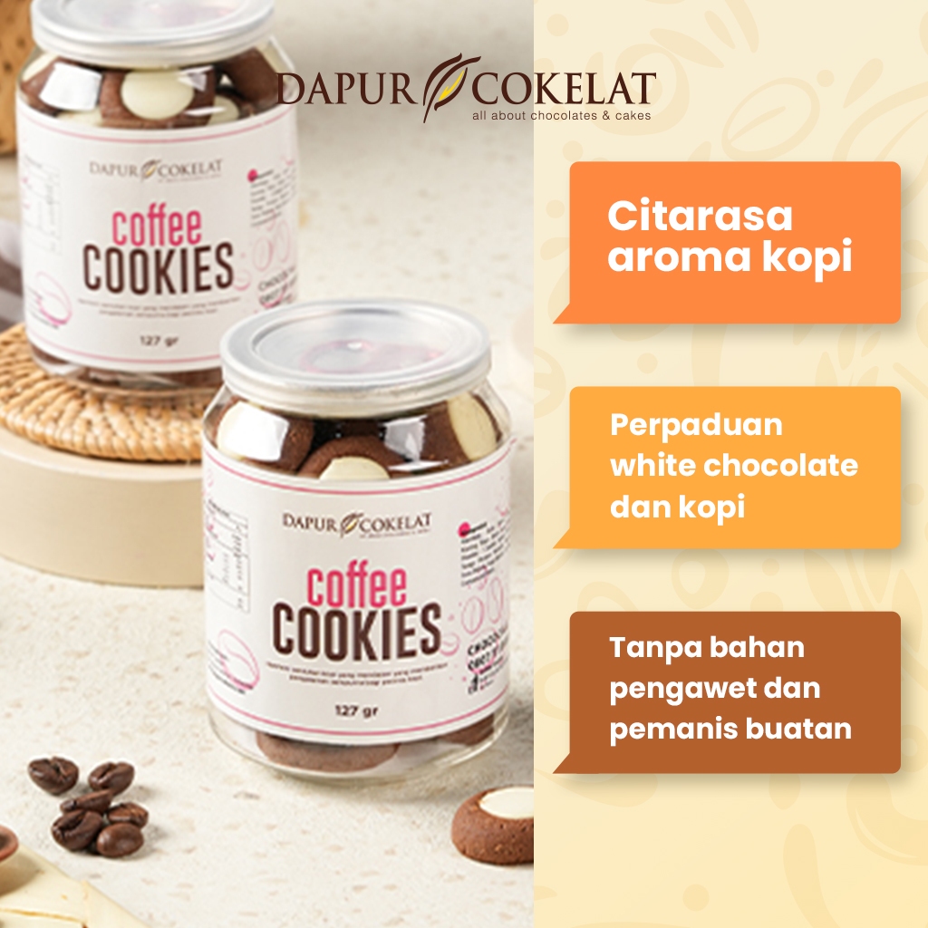 

DAPUR COKELAT - Coffee Cookies Premium | Cemilan Kue Kering Tanpa Pengawet