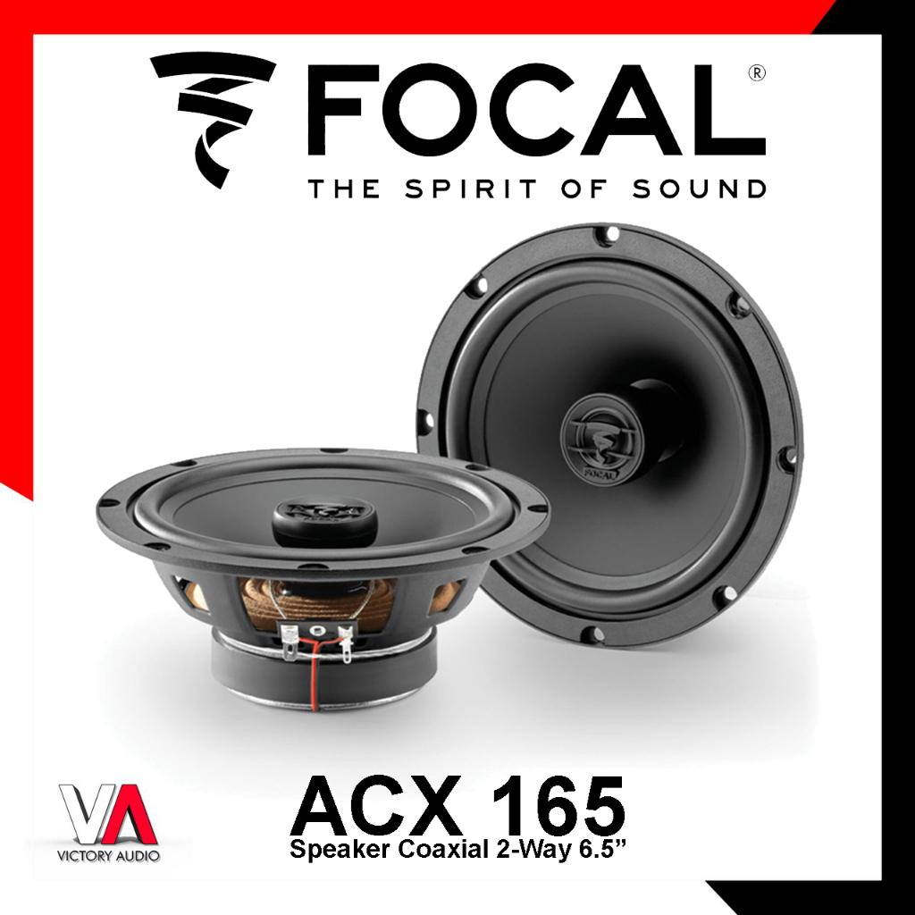 Speaker Coaxial 2-Way FOCAL PERFORMANCE AUDITOR SERIES ACX 165 ACX165 6.5 Inch Mid Bass + Built in T