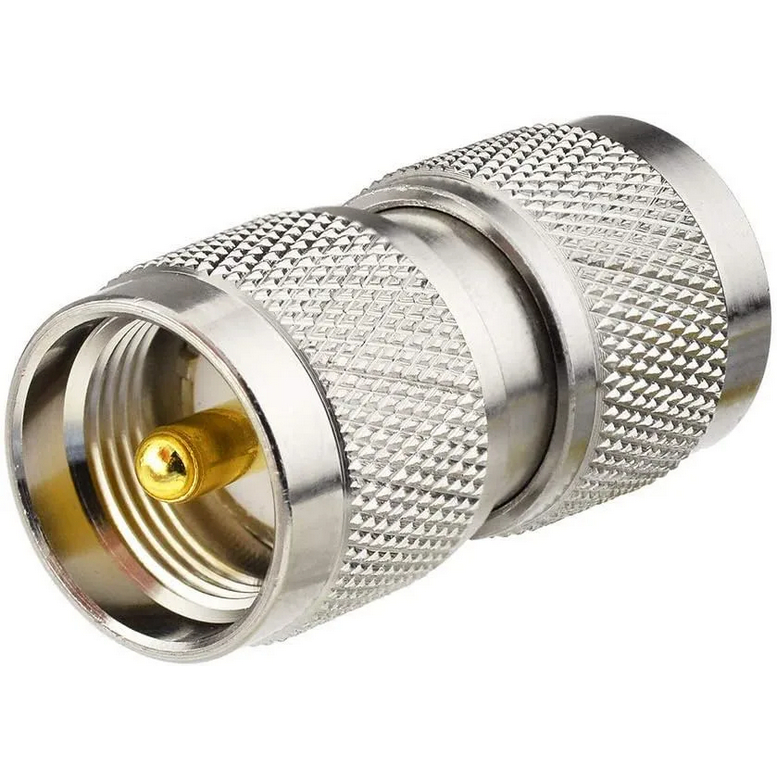 BAREL ADAPTER UHF MALE TO UHF MALE KEPALA TEBAL GOOD QUALITY GOLDPIN