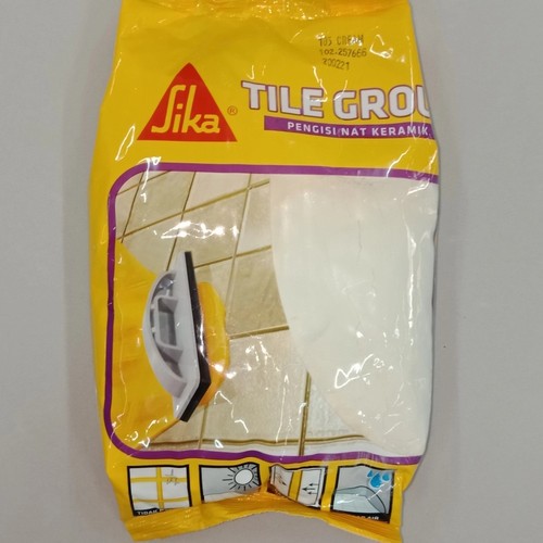 Sika - Tile Grout Cream | Pengisi Celah Nat Keramik Marmer Granit Mosaik Semen Warna Krem 1Kg