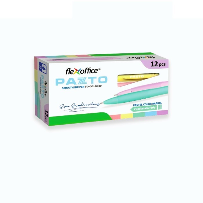 

Pulpen / Pena Flexoffice Pazto 0.6mm Hitam FO-GELB039