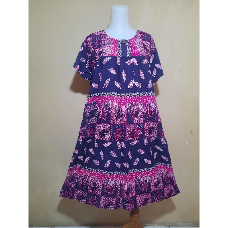 DASTER BATIK 45rb BAHAN KENCONO UNGU