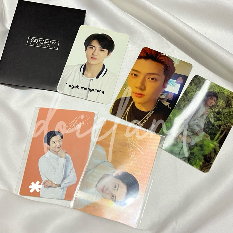 SEHUN CHANYEOL EXOLUXION NATREP CONCERT 1 BV PHOTOCARD SET