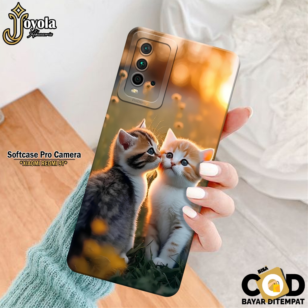 JOYOLA Case XIAOMI REDMI 9T Terbaru - Fahion Case Kucing - Softcase  XIAOMI REDMI 9T - Pro Camera - 