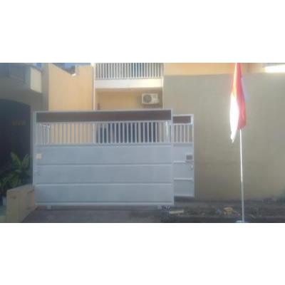 pagar plat minimalis hollow