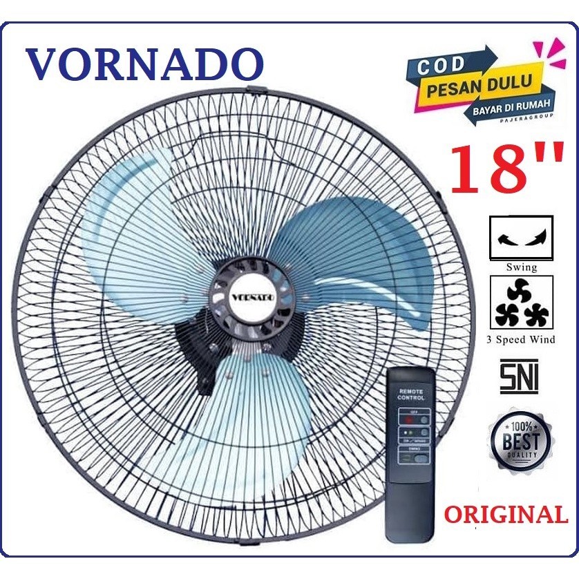 Kipas Angin Dinding Vornado /Wall Fan Vornado RHFW - 45(18'') + Remote