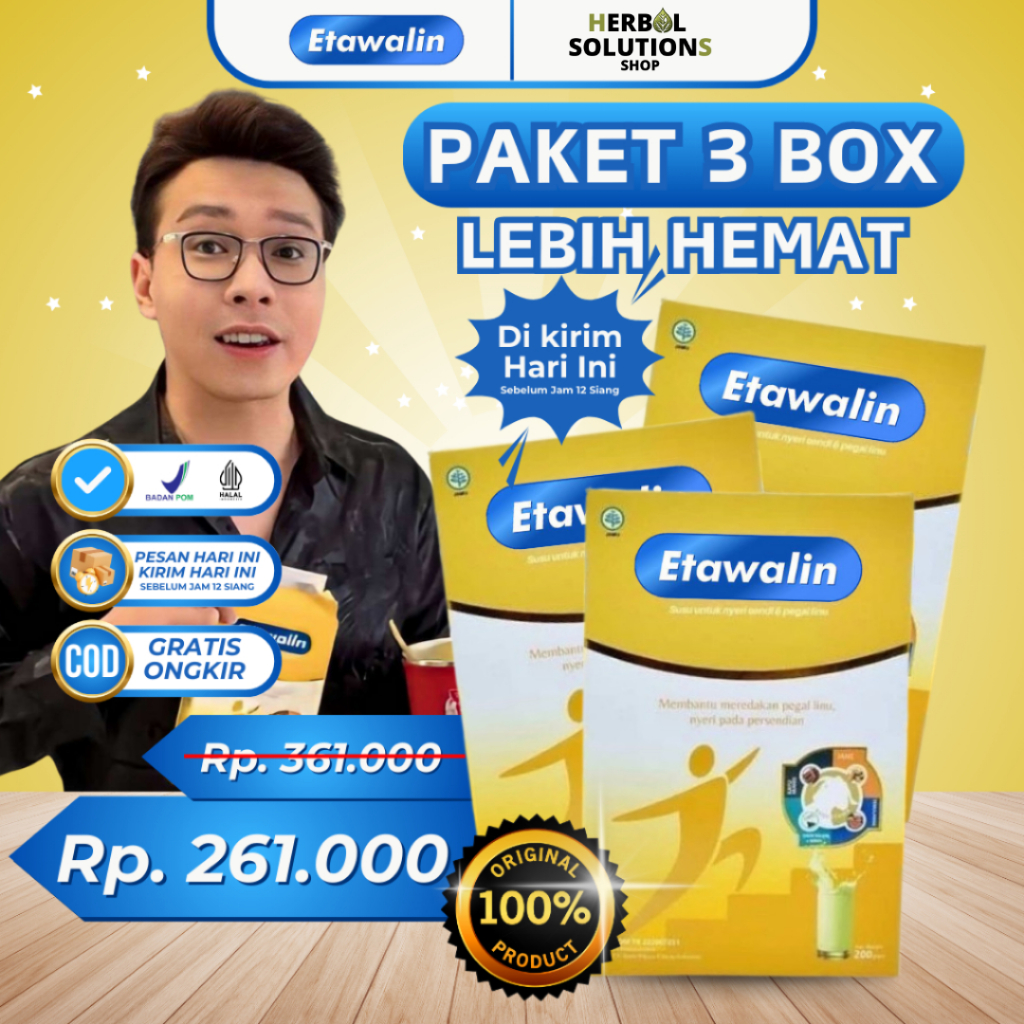 

Etawalin 3 Box - Susu Kambing Etawalin Asli Original Atasi Nyeri Sendi dan Tulang