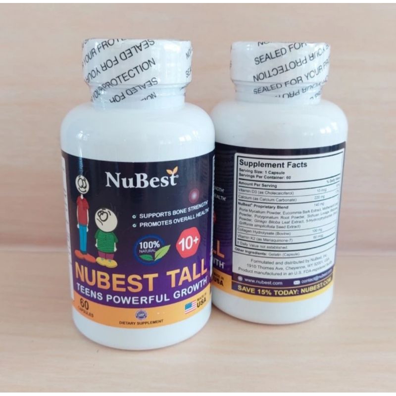 Nubest Tall 10+ Original Obat Suplemen Peninggi Badan Terbaik