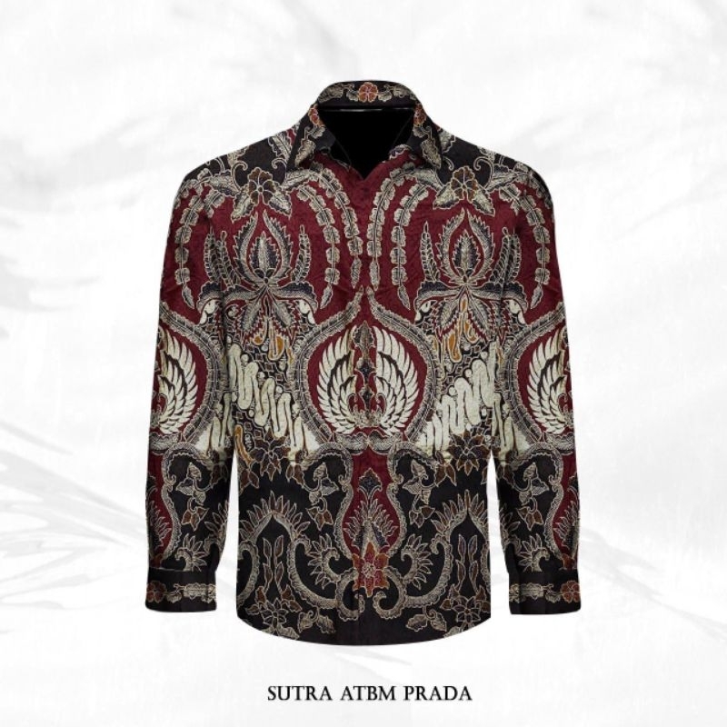 kain batik sutra ATBM prada,batik tulis asli pekalongan,pola kemeja pria,mewah,elegen,eksklusif,moti