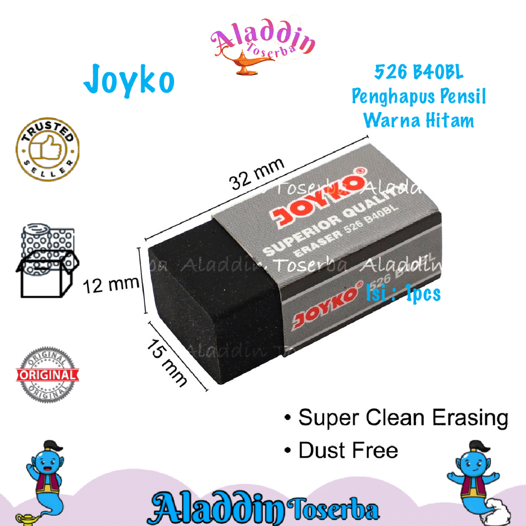 

JOYKO PENGHAPUS PENSIL KOTAK HITAM PUTIH / PENCIL