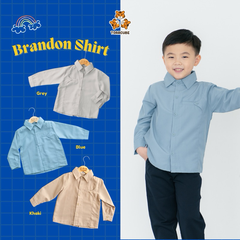 Brandon Shirt - Toracube | Baju Anak Kecil | Baju Anak Cowok | Baju Jalan Anak Laki | Baju Atasan An