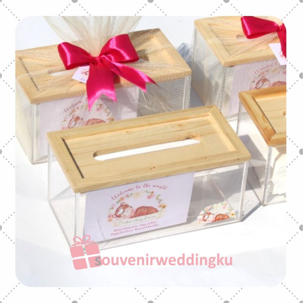 SOUVENIRWEDDINGKU/SOUVENIR KOTAK TISSUE/SOUVENIR BOX TISSUE/ SOUVENIR KOTAK TISU AKRILIK/ SOUVENIR B