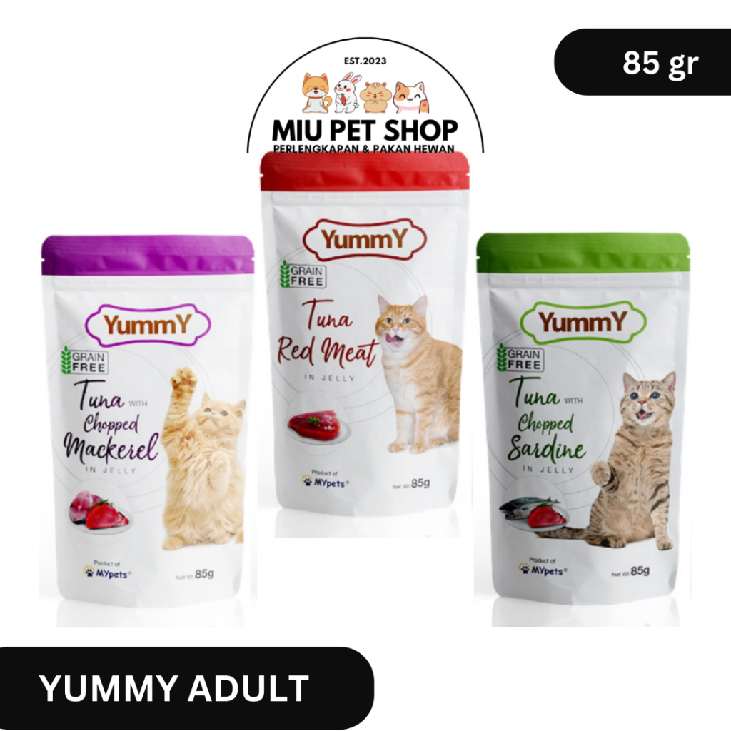 Yummy Cat Wet Food 85g Yummy Pouch Adult
