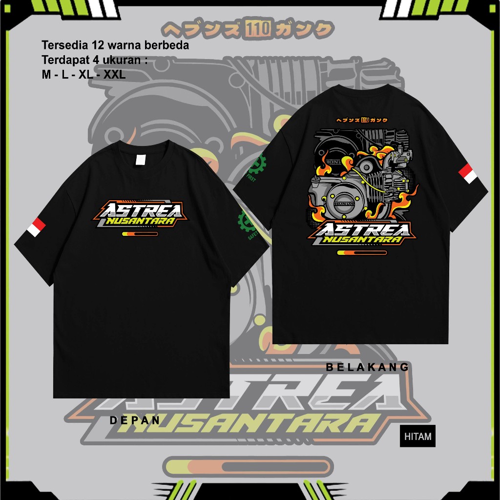 KAOSSIMPLE09.KAOS ASTREA NUSANTARA BAHAN CATTON COMBED 30S