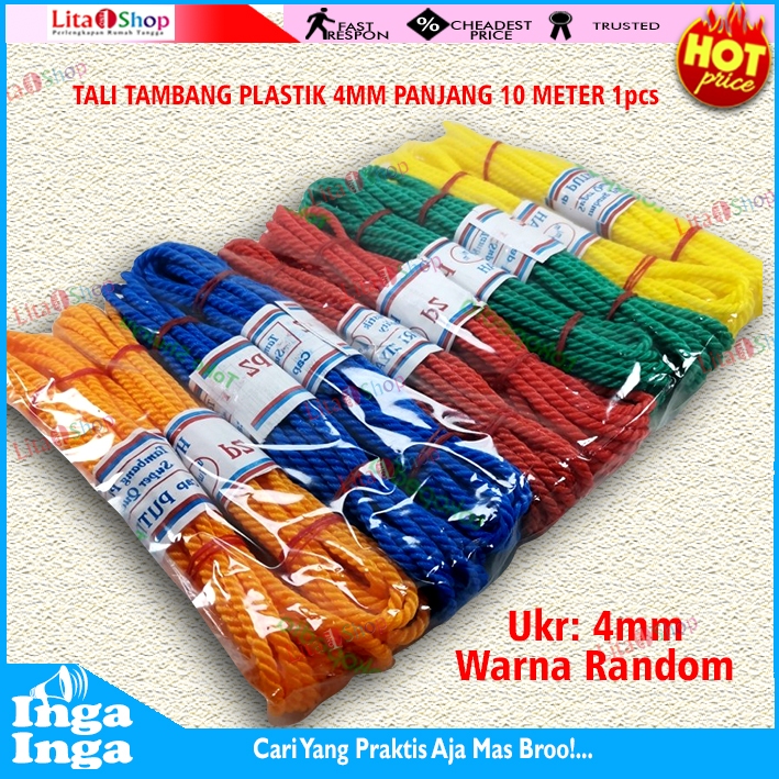 

TALI TAMBANG PLASTIK SUPER 4MM/ 4 MM PANJANG 10 METER