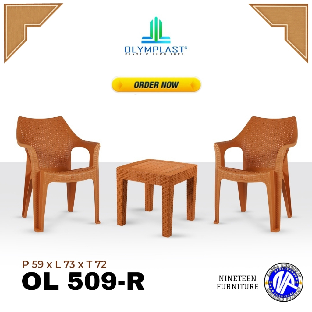 KURSI MEJA TERAS OLYMPLAST