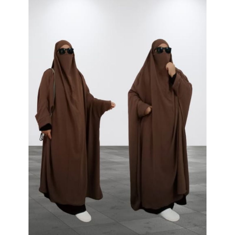 French Khimar overhead jumbo