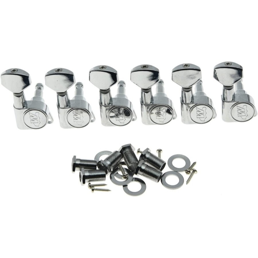 Dryer Gitar Elektrik Wilkinson / Tuning Keys Wilkinson Sejajar set Chrome