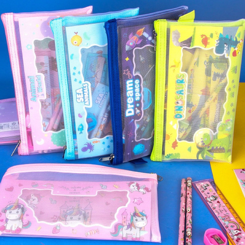 

(PAP) ALAT TULIS 8017 / KOTAK PENSIL SET KARAKTER/ STUDY SET STATIONERY SET ALAT TULIS SEKOLAH ANAK SET ATK MOTIF / SET ALAT TULIS SEKOLAH 8017 POUCH STATIONERY SET PENSIL SET KARAKTER