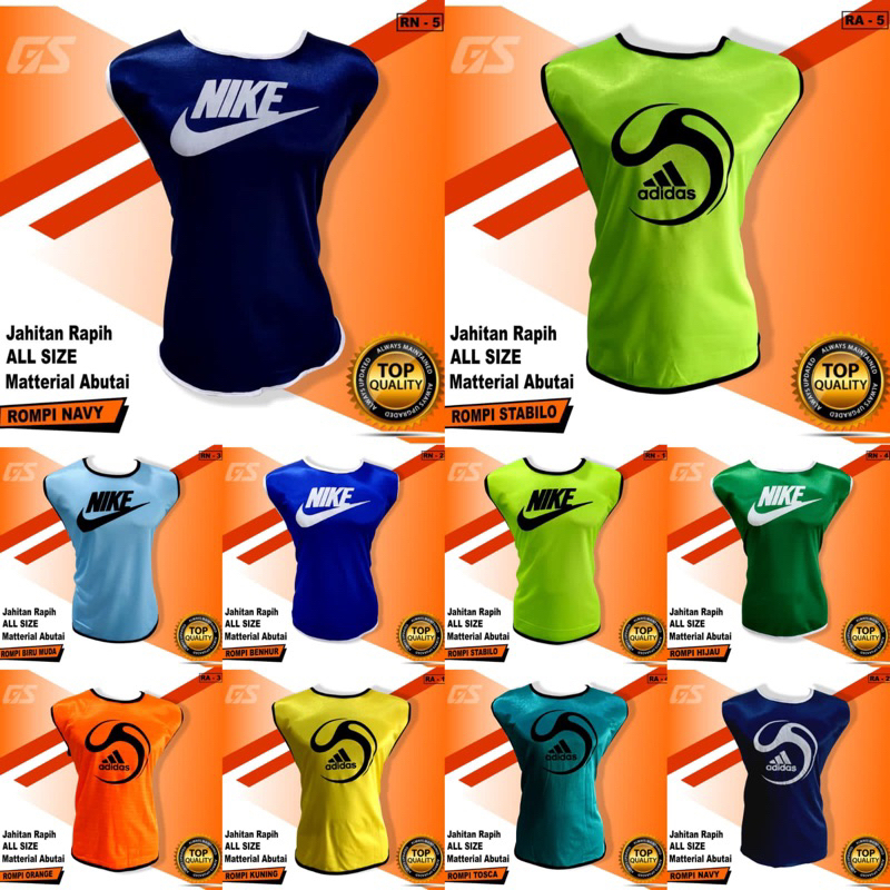 Rompi futsal rompi olahraga rompi bola rompi latihan futsal sepakbola dewasa