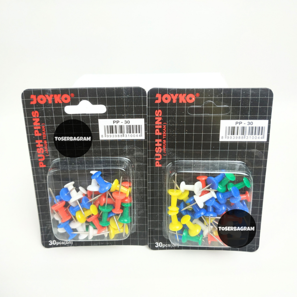 

Push Pin Joyko PP-30 (1 Pak / 12 Kotak)