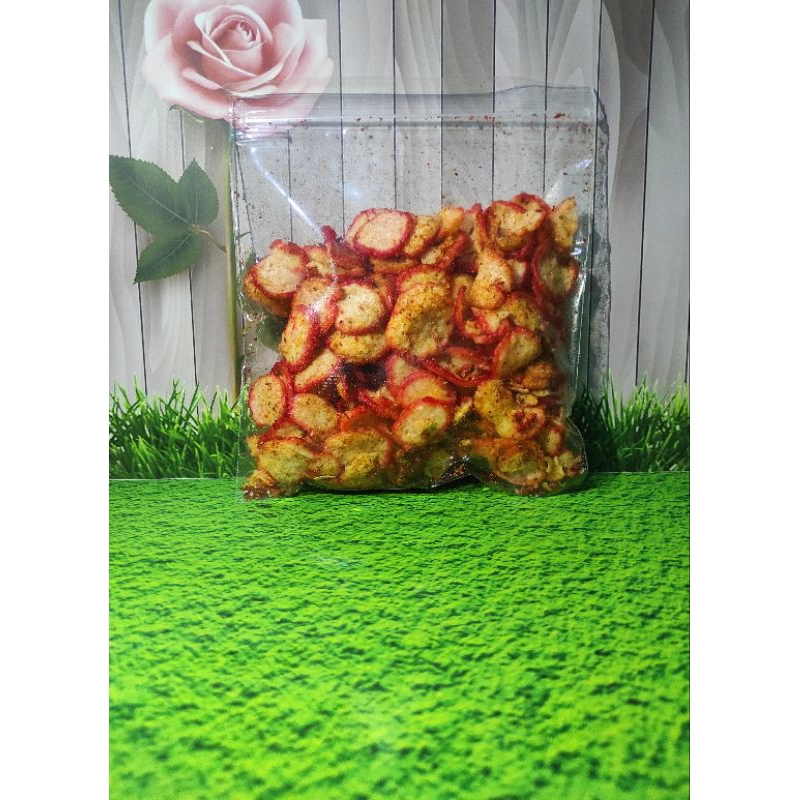 

Kerupuk seblak daun jeruk / Kerupuk pedas bantet