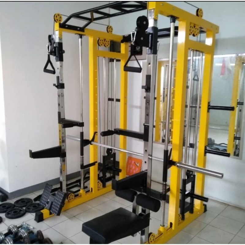 Smith Machine Machin Cable Crossover Fitness Fitnes