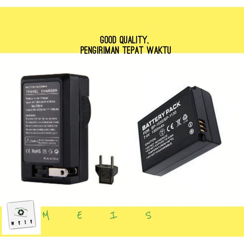 Baterai & Charger Samsung BP-1030 BP1030B BP-1130 ED-BP1030 Batre Casan