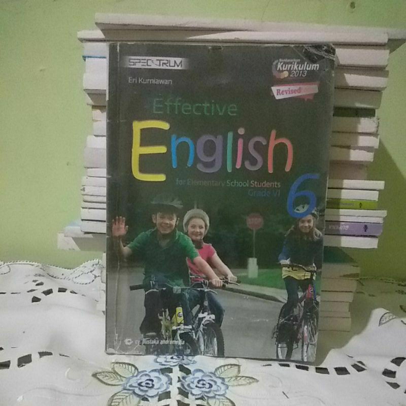buku efektif English 6 penerbit CV pustaka andromedia kurikulum 2013 pengarang Eri Kurniawan