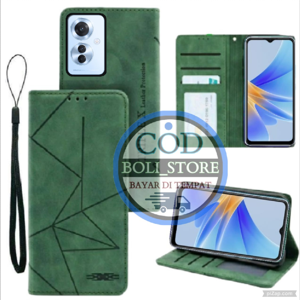 CASE HP OPPO RENO 11F 5G Case Flip Motif Dompet Casing HP Flip Motif Wallet Leather OPPO RENO 11F 5G
