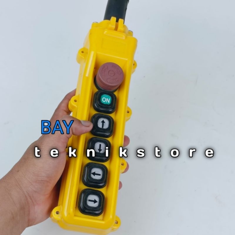 remote kontrol 6tombol switch hoist crane elecktrik push button