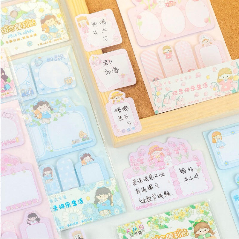 

(PINK ONLY) POST IT TEMPEL KARAKTER PINK ANAK PEMBATAS CATATAN BUKU