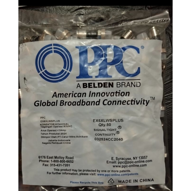 KONEKTOR PRESS OUTDOOR RG6 BELDEN (ISI 50 PCS)