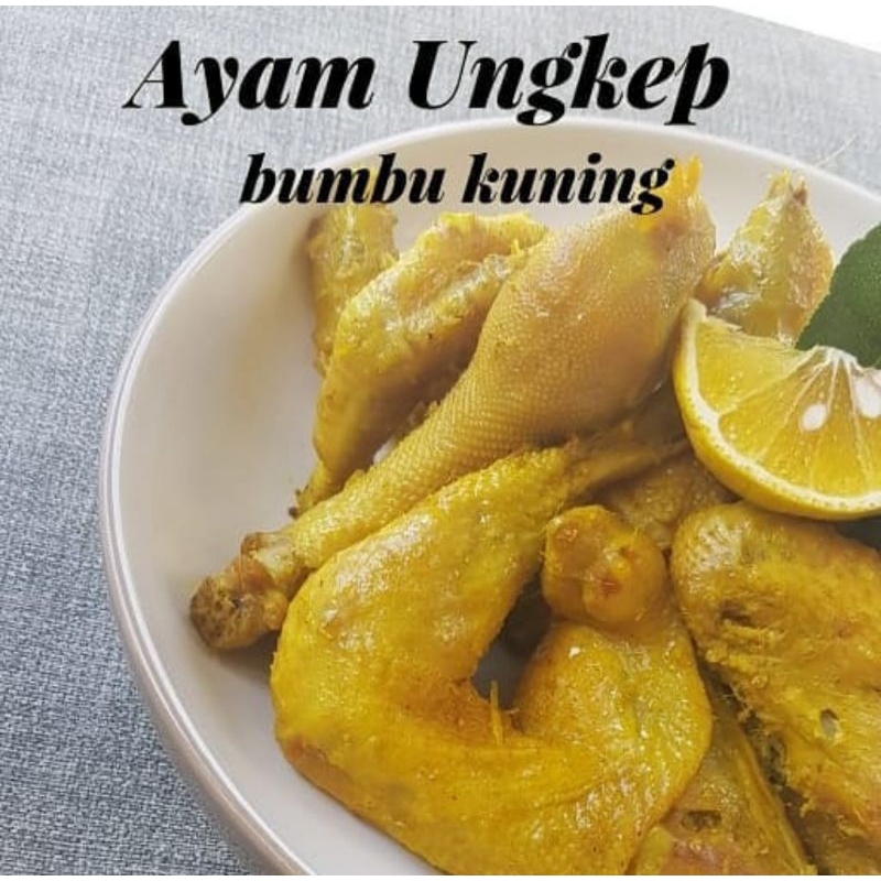 

Ayam kampung ungkep bumbu kuning / ayam rempah / ayam ungkep