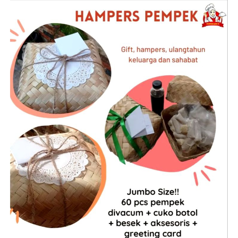 

Hampers pempek isi 2 bungkus kemasan + cuka