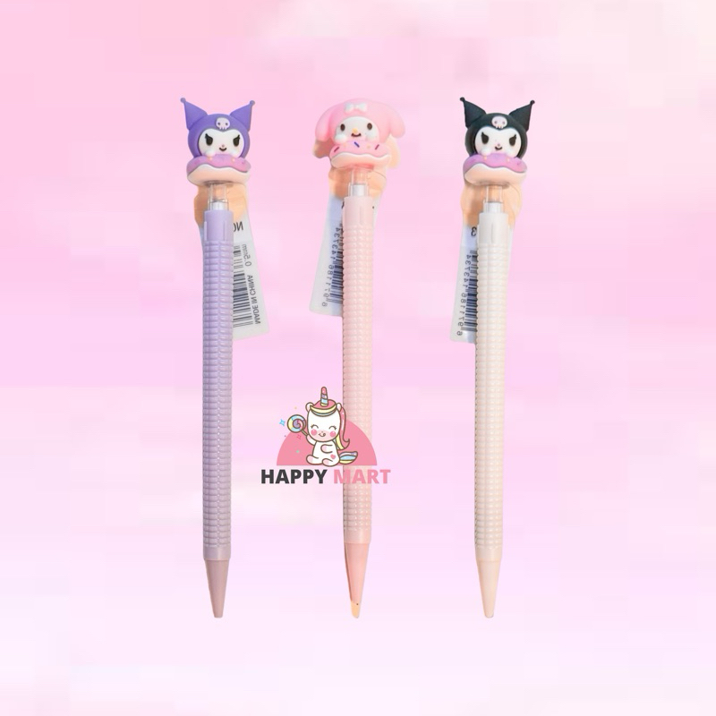

pensil mekanik donat 0,5mm motif sanrio kuromi / melody