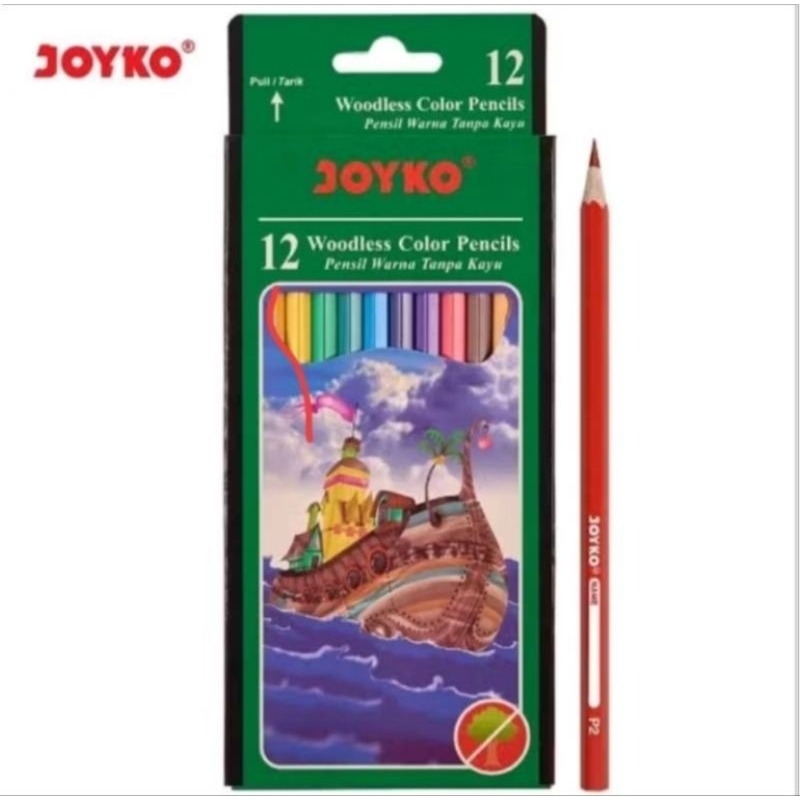 

(12pcs)Pensil warna JOYKO CP - 103 / pensil warna JOYKO panjang 12warna