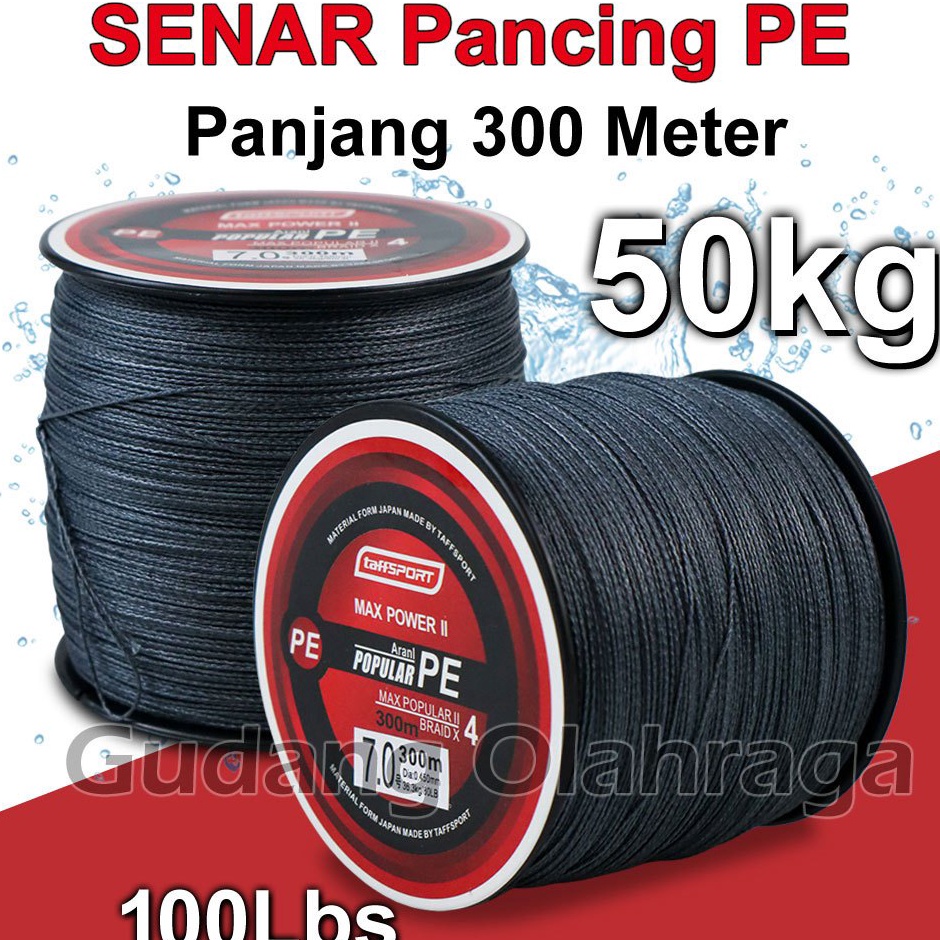 Dijamin Sampai  Senar Pancing PE Braided Thick Line 3M Tali Benang Senar Pancing Fhising PE Murah Ku