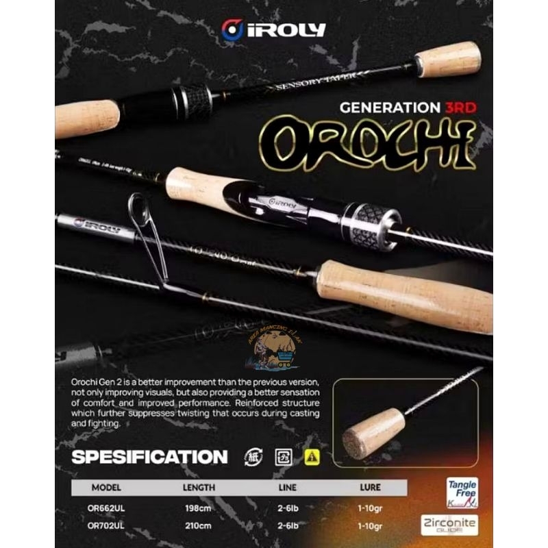 JORAN IROLY OROCHI 3RD ZIRCONITE & LIMITED EDITION 662 702 ULTRALIGHT