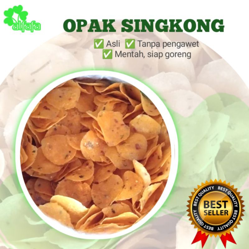 

Opak singkong mentah, siap goreng, 1 kg