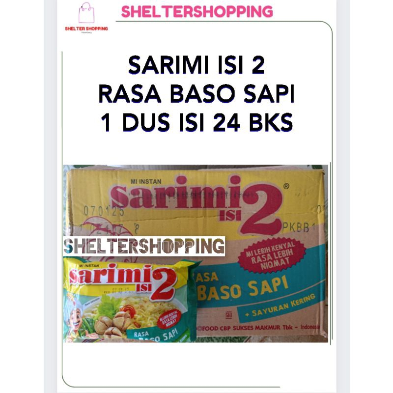 

(KARGO) SARIMI ISI 2 Rasa Baso Sapi 1 Dus isi 24 Pcs