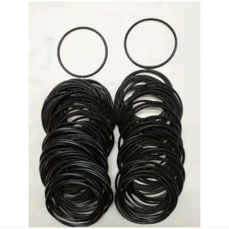 Gelang karet Sil Hitam Gelang Hitam Polos Murah Grosir 144 pcs