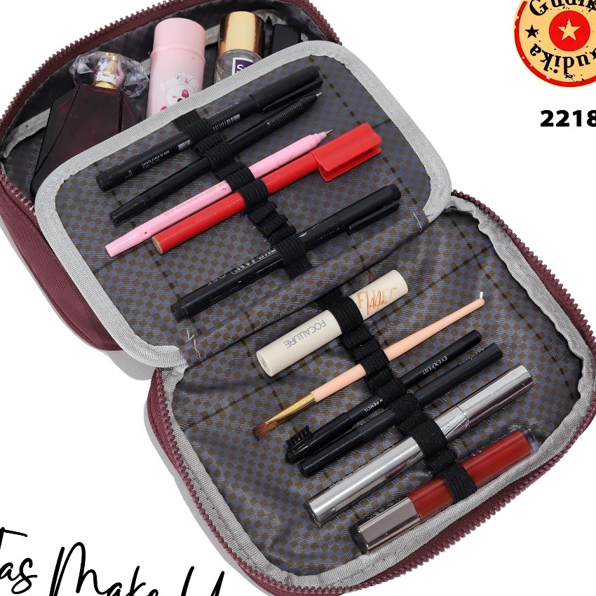 KP8 Tas Kosmetik GUDIKA 2218  Tas Pouch Make Up Wanita Premium Wateroof
